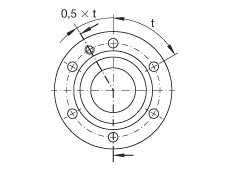 推力角接触球轴承 ZKLF30100-2RS, 双向，螺钉安装，两侧唇密封