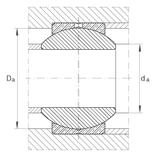 关节轴承 GE25-PB, 根据 DIN ISO 12 240-1 标准，尺寸系列 K，需维护