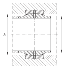 关节轴承 GE40-LO, 根据 DIN ISO 12 240-1 标准，需维护