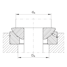 推力关节轴承 GE80-AX, 根据 DIN ISO 12 240-3 标准，需维护