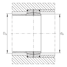 关节轴承 GE80-DO, 根据 DIN ISO 12 240-1 标准，需维护