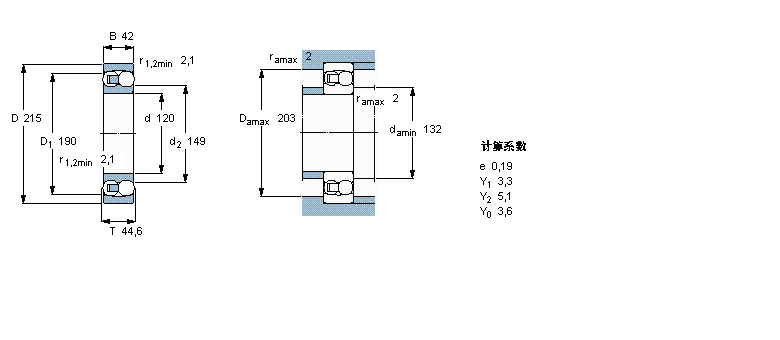 SKF 自调心球轴承, 圆柱孔和圆锥孔, 圆柱型内孔, 无密封件1224M样本图片