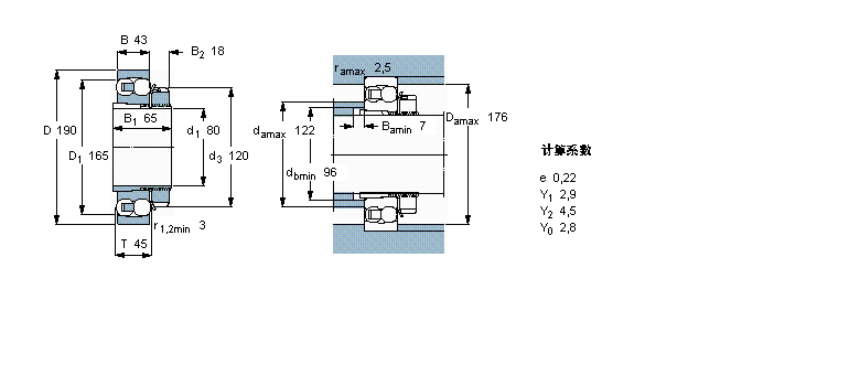 SKF 自调心球轴承, 带紧定套, 无密封件1318K+H318样本图片