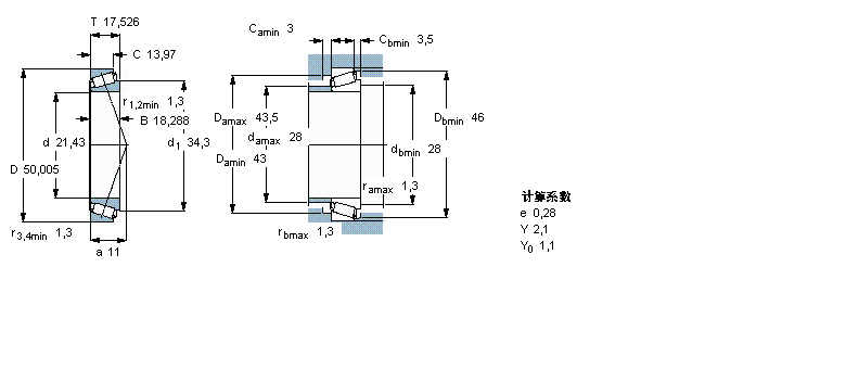 SKF 圆锥滚子轴承, 单列, 英制轴承M12649/610/Q样本图片