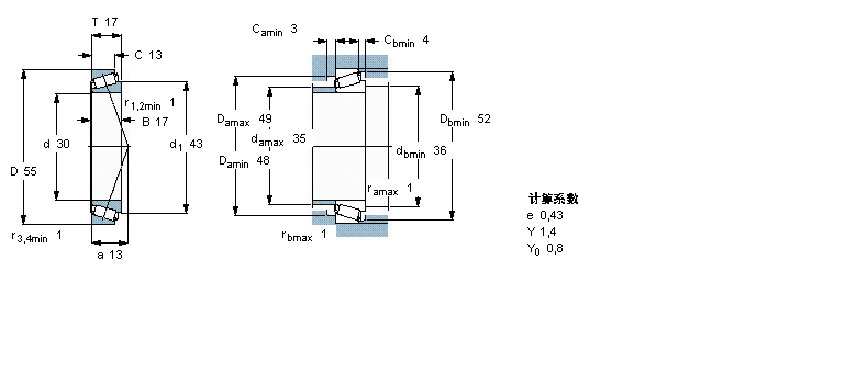 SKF 圆锥滚子轴承, 单列, 公制轴承32006X/Q样本图片