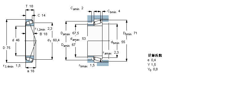 SKF 圆锥滚子轴承, 单列, 英制轴承LM503349/310/QCL7C样本图片