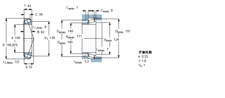 SKF 圆锥滚子轴承, 单列, 英制轴承HM220149/110/Q样本图片