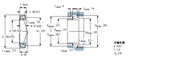 SKF 圆锥滚子轴承, 单列, 英制轴承87737/87111样本图片