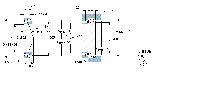 SKF 圆锥滚子轴承, 单列, 英制轴承BT1B332900样本图片