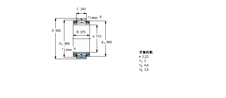 SKF 球面滚子轴承, 剖分式BS2B243122样本图片