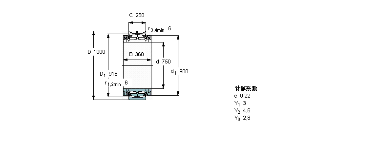 SKF 球面滚子轴承, 剖分式BS2B243125样本图片