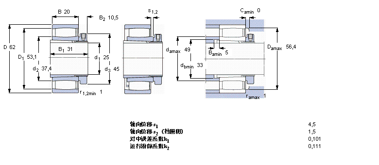 SKF CARB圆环滚子轴承, 带紧定套的, 满C2206KV+H306E样本图片