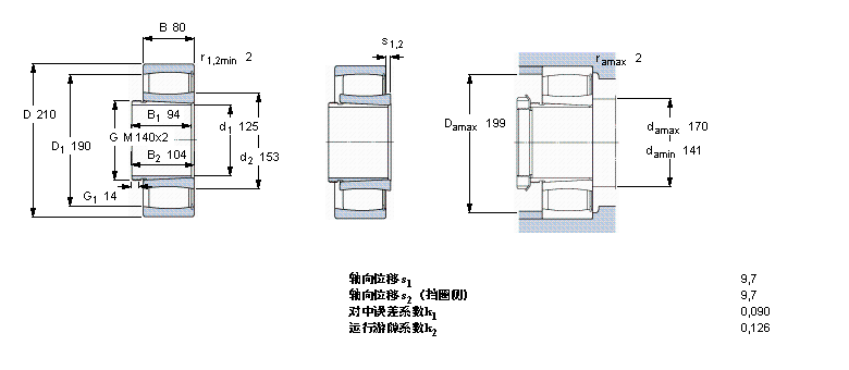 SKF CARB圆环滚子轴承, 带退卸套的, 满C4126K30V/VE240+AH24126样本图片