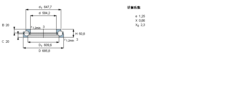 SKF 角接触推力球轴承, 单向BA1B307740样本图片