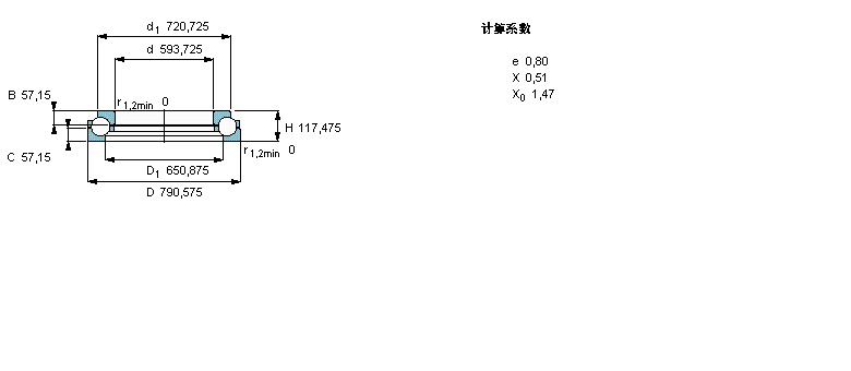 SKF 角接触推力球轴承, 单向BDAB307786样本图片