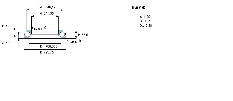 SKF 角接触推力球轴承, 单向BDAB351905样本图片