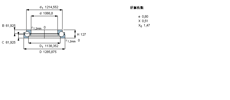 SKF 角接触推力球轴承, 单向BA1B307784样本图片