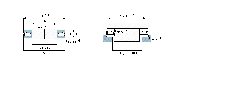 SKF 圆锥滚子推力轴承, 单向BFSB353205样本图片