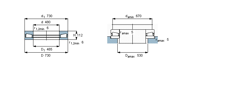 SKF 圆锥滚子推力轴承, 单向350998样本图片