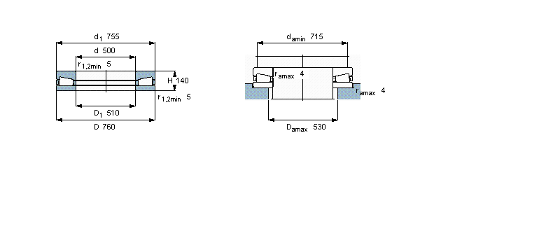 SKF 圆锥滚子推力轴承, 单向BFS8000/HA1样本图片