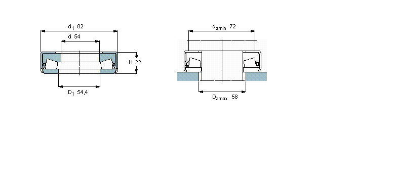 SKF 圆锥滚子推力轴承, 单向BFSB353311E/HA3样本图片