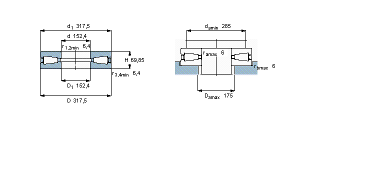 SKF 圆锥滚子推力轴承, 单向K-T611样本图片