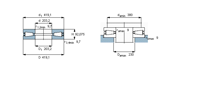 SKF 圆锥滚子推力轴承, 单向K-T811样本图片