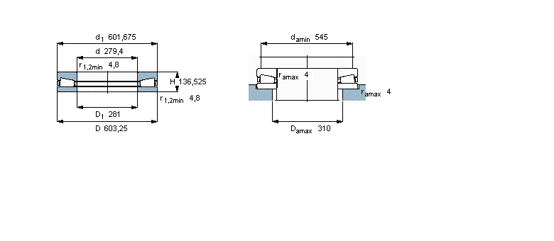 SKF 圆锥滚子推力轴承, 单向BFSB353316/HA7样本图片