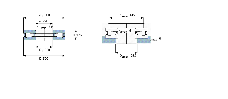 SKF 圆锥滚子推力轴承, 单向351148B样本图片