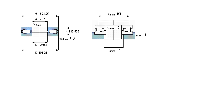 SKF 圆锥滚子推力轴承, 单向K-T1120样本图片