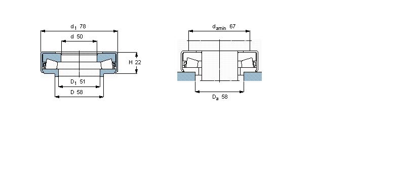 SKF 圆锥滚子推力轴承, 单向BFSB353323/HA3样本图片