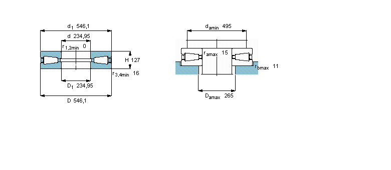 SKF 圆锥滚子推力轴承, 单向K-T921样本图片