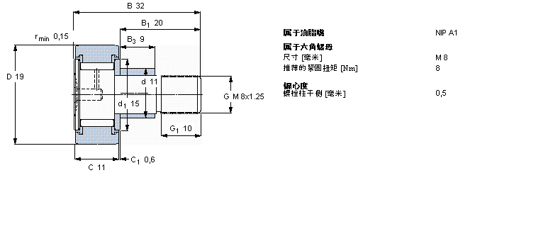 SKF 凸轮从动件KRE19PPA样本图片