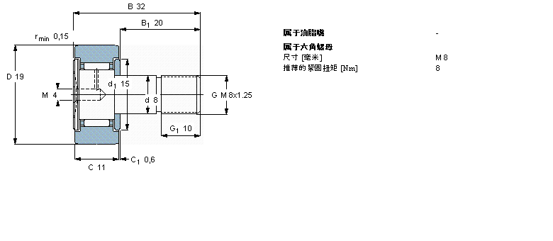 SKF 凸轮从动件KR19样本图片