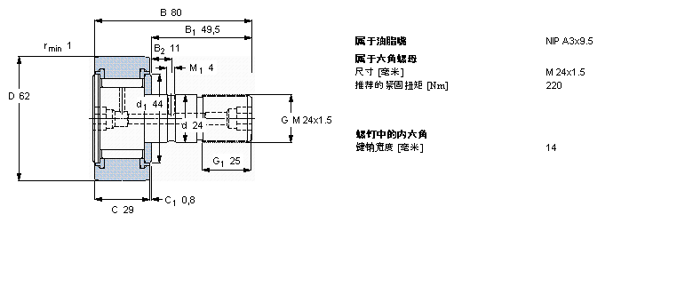 SKF 凸轮从动件KRV62PPA样本图片