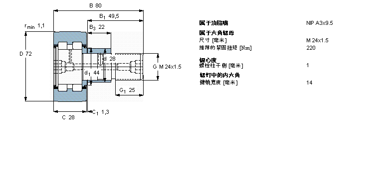 SKF 凸轮从动件PWKRE72.2RS样本图片