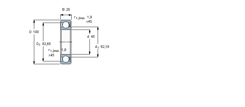 SKF 聚合物球轴承,单列球轴承, POM/POM/glass/PA666309/HR11QN样本图片