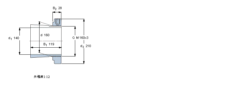 SKF 紧定套H3132E样本图片