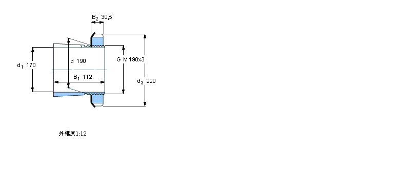 SKF 紧定套H3038样本图片
