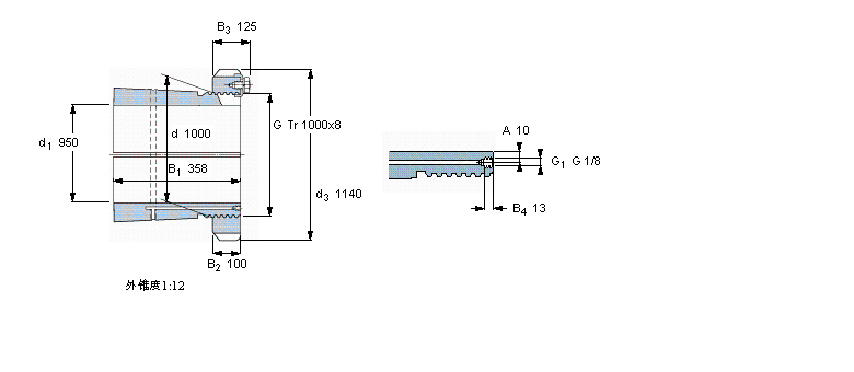 SKF 紧定套OH39/1000H样本图片