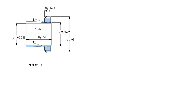 SKF 用于英制轴的紧定套HA2315x2.3/8样本图片