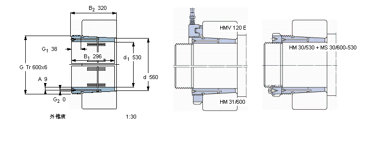 SKF 退卸套AOH240/560G样本图片