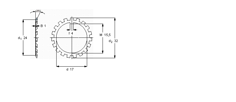 SKF MB(L)锁定垫圈MB3样本图片