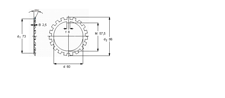 SKF MB(L)锁定垫圈MB12A样本图片