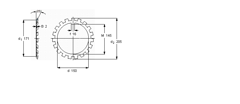 SKF MB(L)锁定垫圈MB30样本图片