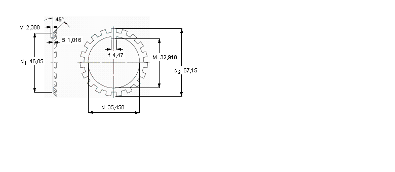 SKF W锁紧垫圈, 英制尺寸W07样本图片