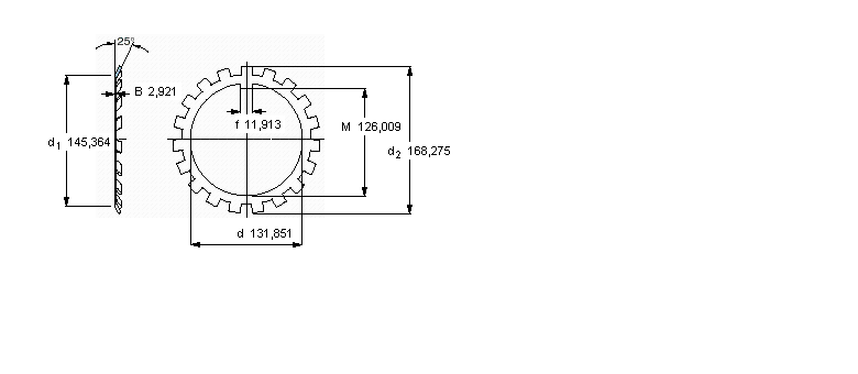 SKF W锁紧垫圈, 英制尺寸W026样本图片