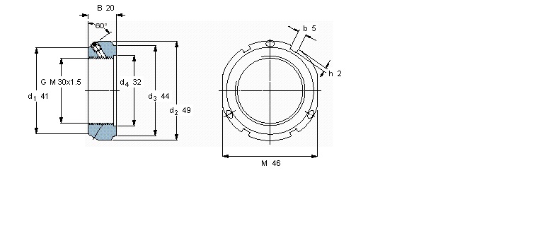 SKF 带锁紧销的KMT精密锁紧定螺母KMT6样本图片