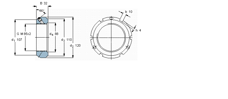 SKF 带锁紧销的KMT精密锁紧定螺母KMT17样本图片