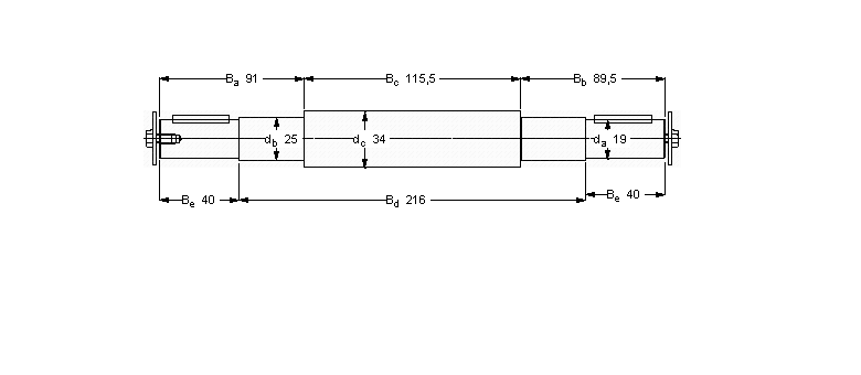 SKF 双轴承单元, 用PDNB单元的轴VJ-PDNB305样本图片